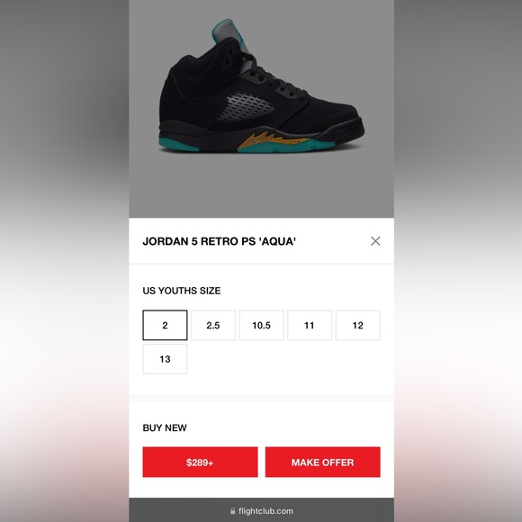 Jordan 5 Retro (PS) 1Y